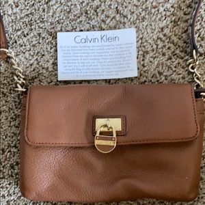 Calvin Klein Crossbody Camel Bag